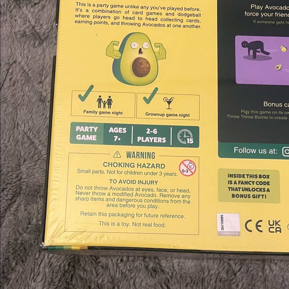 Throw Throw Avocado Kids Game - Yellow Avocado Toss Toy - Picture 8 of 10